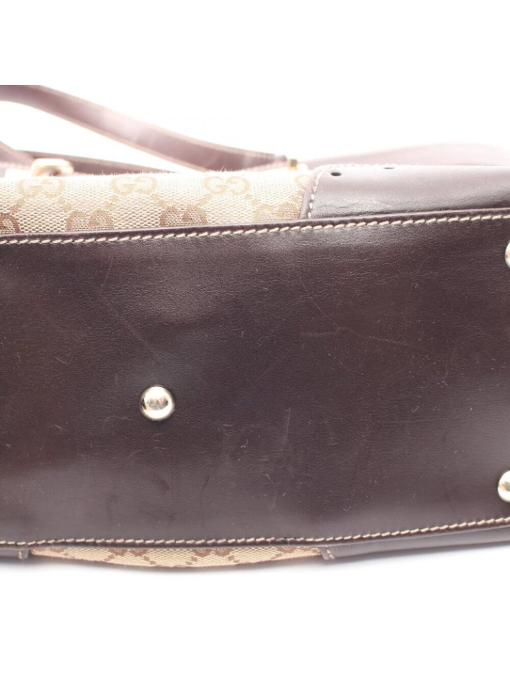 Gucci Tote GG Canvas Beige Brown - Picture 9 of 12